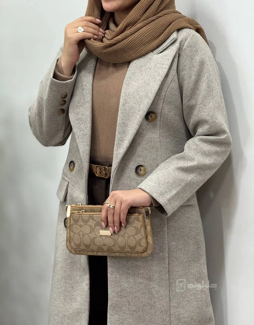 پالتو فوتر آستردار بلند راحیل